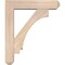 Ekena Millwork Imperial Craftsman Smooth Bracket w/ Offset Brace, Douglas Fir, 5 1/2"W x 22"D x 26"H BKT0604X22X26IMP04SDF - alternate 3